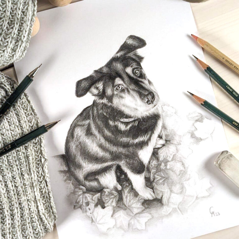 Bleistift Portrait nach Foto zeichnen lassen